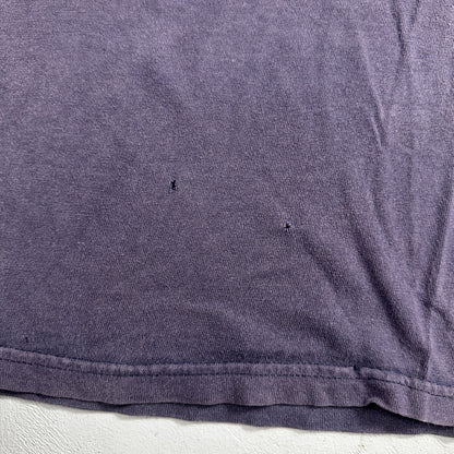 Nike OG Swoosh Logo Y2K VTG T Shirt Center Navy Faded Blue Check 70s Repro