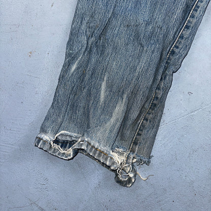 Levis 501 Vintage Y2K XX Straight Leg Jeans Blue Light Wash 35x34 Act 34x34