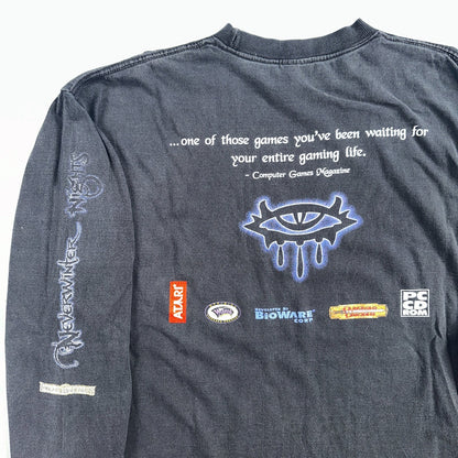 VTG Neverwinter Nights Faded Video Game Promo Shirt XL Atari Bioware WOTC Y2K 90
