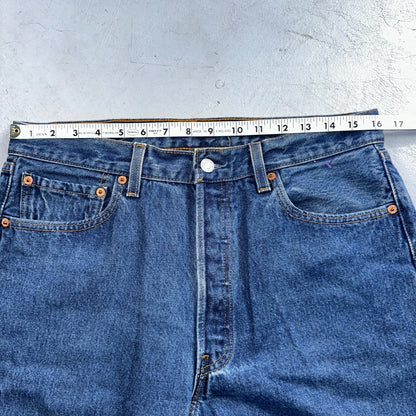 Levis 501 Vintage 90s USA XX Straight Leg Jeans Blue Med Wash 34x30 Act 32x27