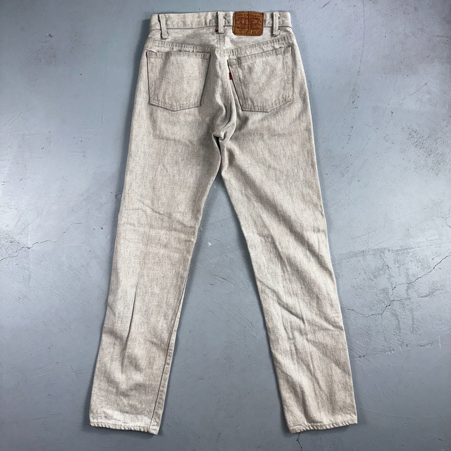 Levis 501 Vintage 80s USA XX Straight Leg Jeans Gray Light Wash 28x32 Act 27x31