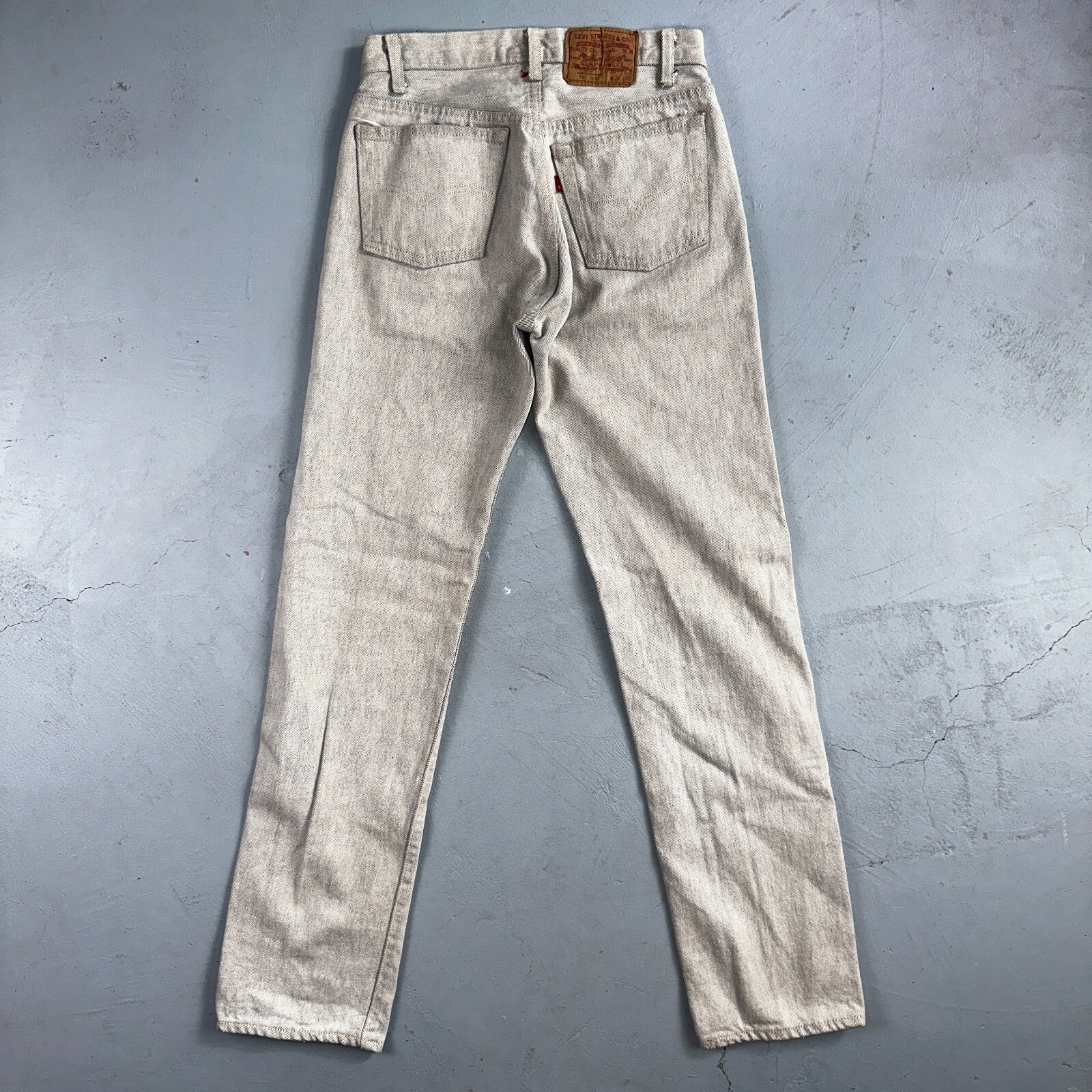 Levis 501 Vintage 80s USA XX Straight Leg Jeans Gray Light Wash 28x32 Act 27x31