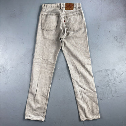Levis 501 Vintage 80s USA XX Straight Leg Jeans Gray Light Wash 28x32 Act 27x31