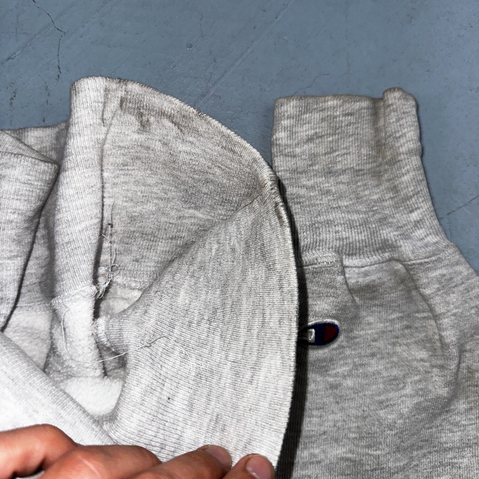 VTG 90s Champion Reverse Weave Crewneck Sweatshirt Gray USA Penn Law State