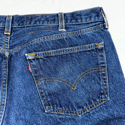 Levis 501 Vintage 90s USA XX Straight Leg Jeans Blue Med Wash 44x32 Act 40x29