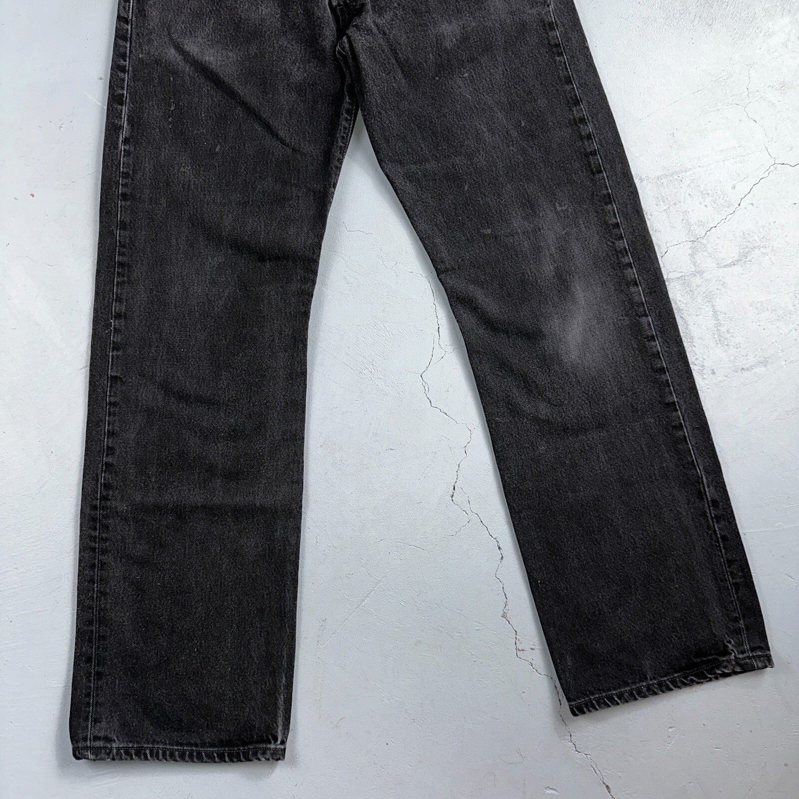 Levis 501 Vintage Y2K XX Straight Leg Jeans 90s Black Med Wash 36x34 Act 31x32