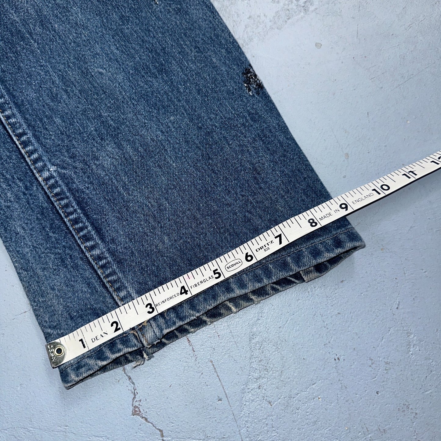 Levis 517 Vintage 80s USA Orange Tab Bootcut Flare Blue Worn Jeans Act 32x26