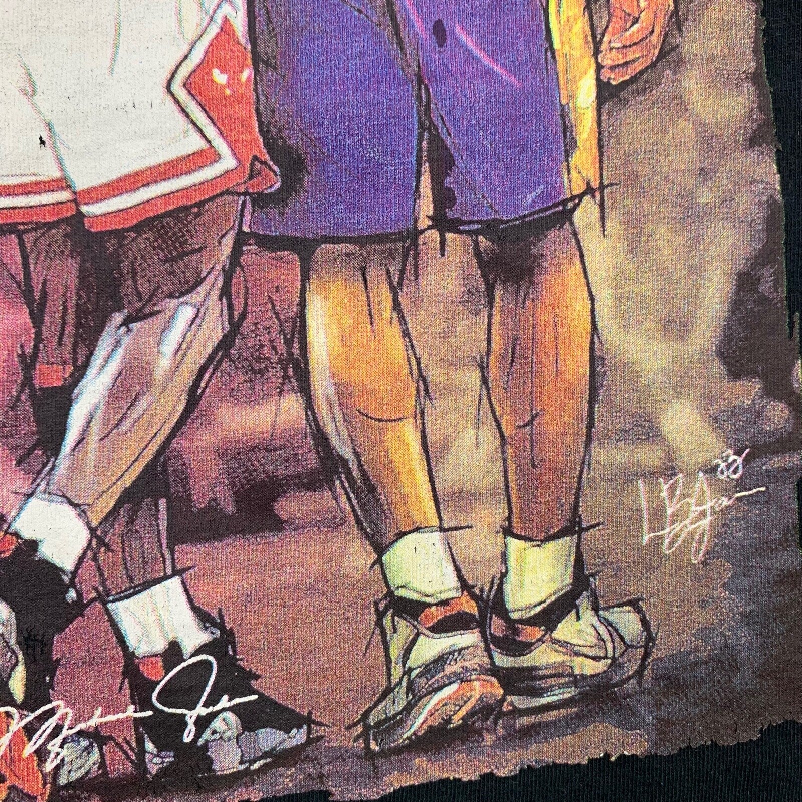 Legends Kobe Lebron Micheal Jordan Vintage T Shirt Friends Basketball Rap Sports