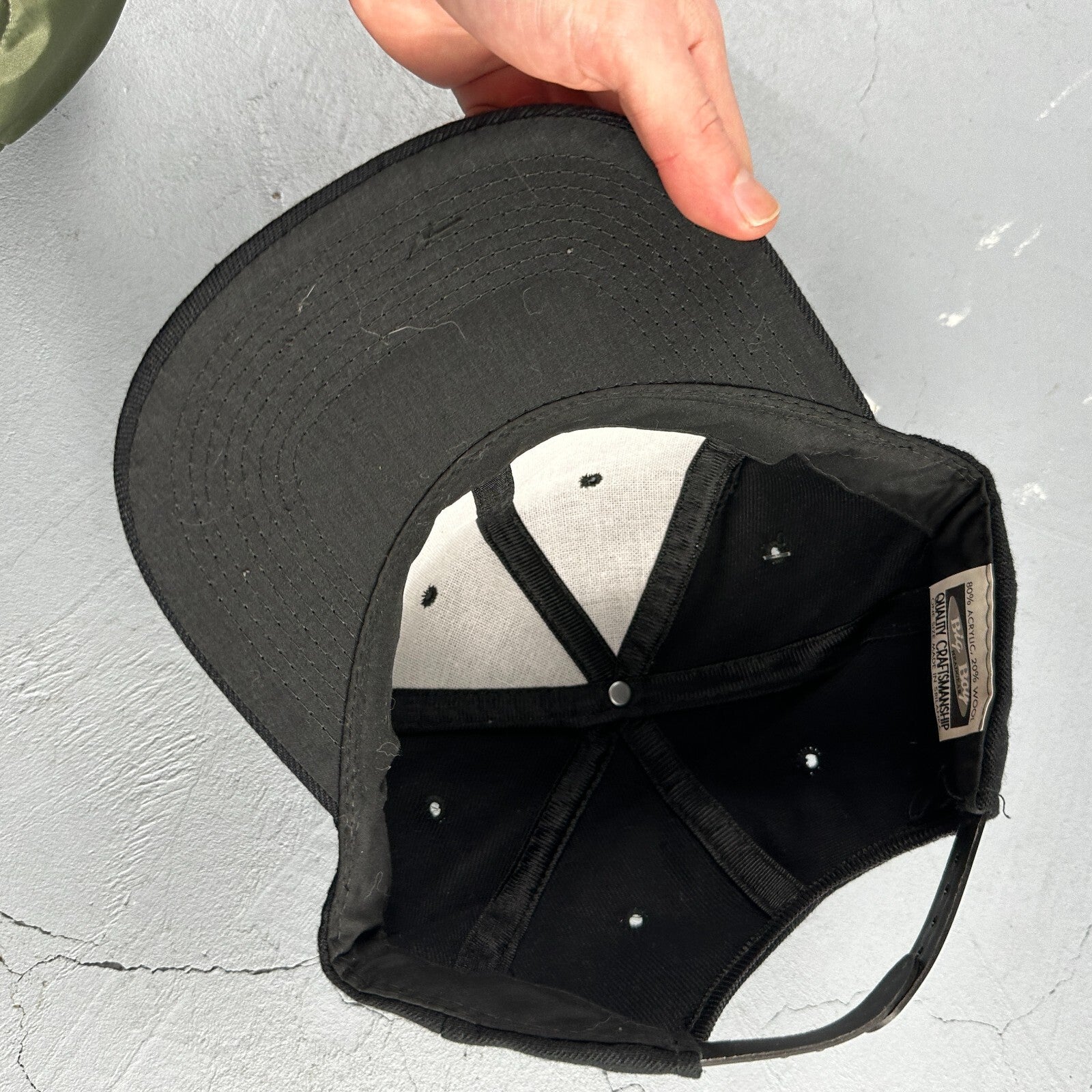 Vtg Big Boy Headgear Hat Kansas City KC Monarchs Strapback Negro League MLB Cap