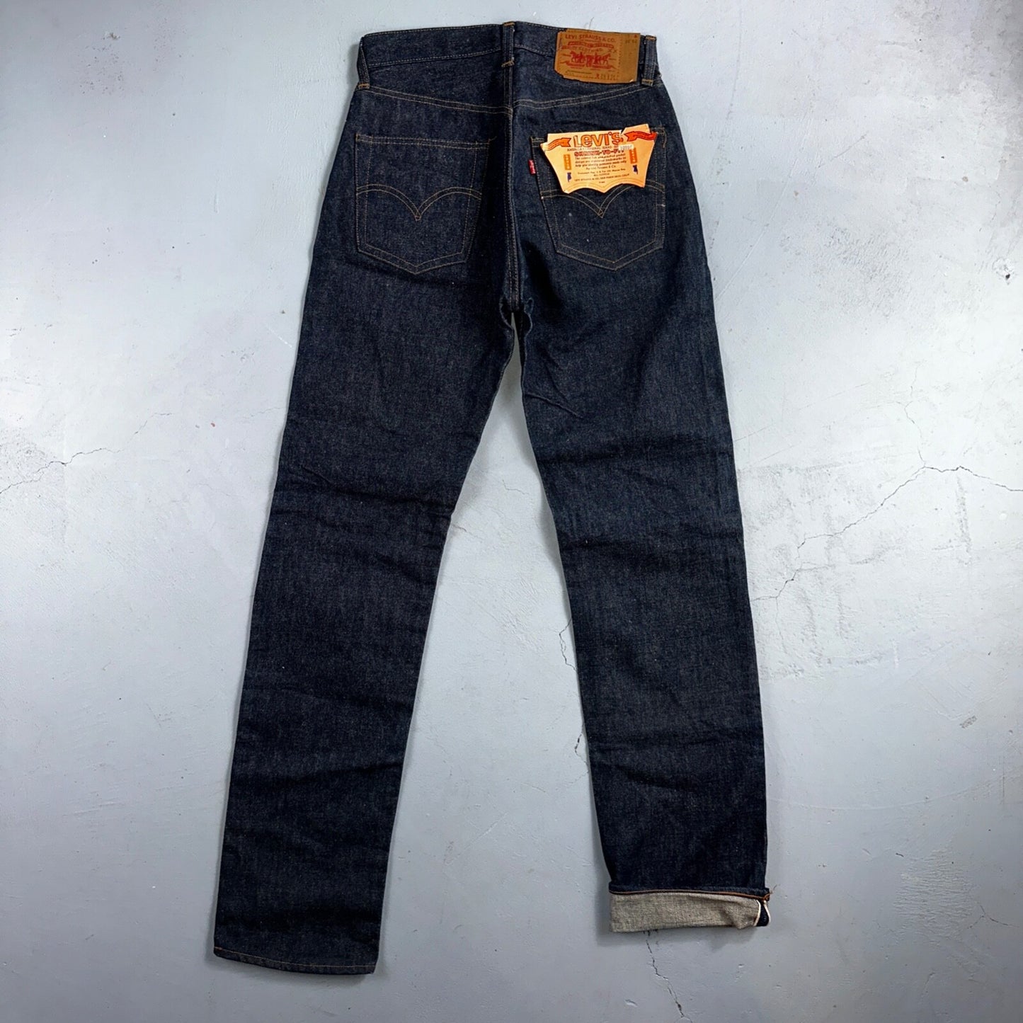 Levis 501 VTG 70s SS Deadstock Redline Selvedge Jeans XX 1966 29x36 Rare Dark DS