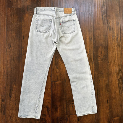 Levis Vintage 80s Redline Selvedge USA 501 XX Jeans Light Wash 34x36 Act 32x31