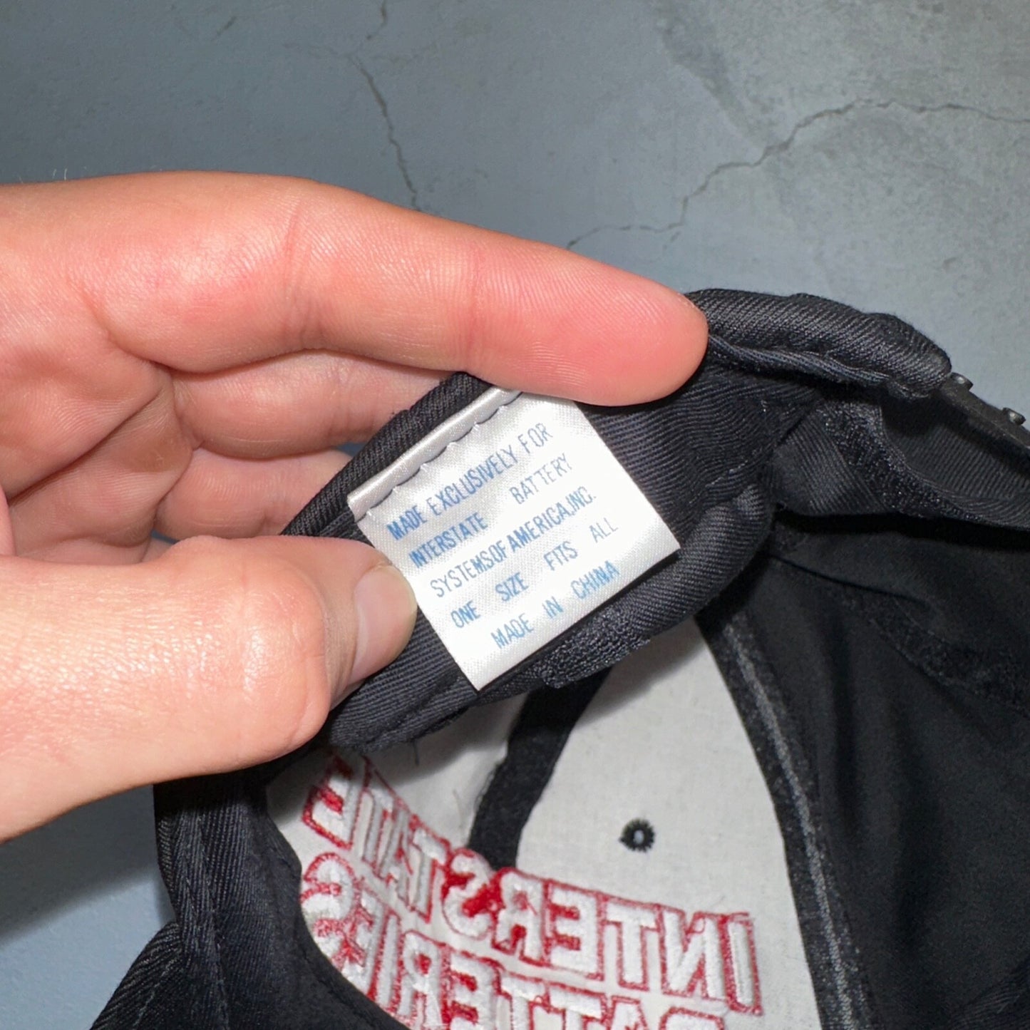 Interstate Batteries Racing Black VTG Hat Cap Snapback Nascar Racing Cool Cars