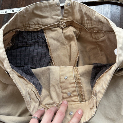 VTG Mens Frontier Maker USA Outdoor Pants Buckleback Cowboy 40 Tan Western