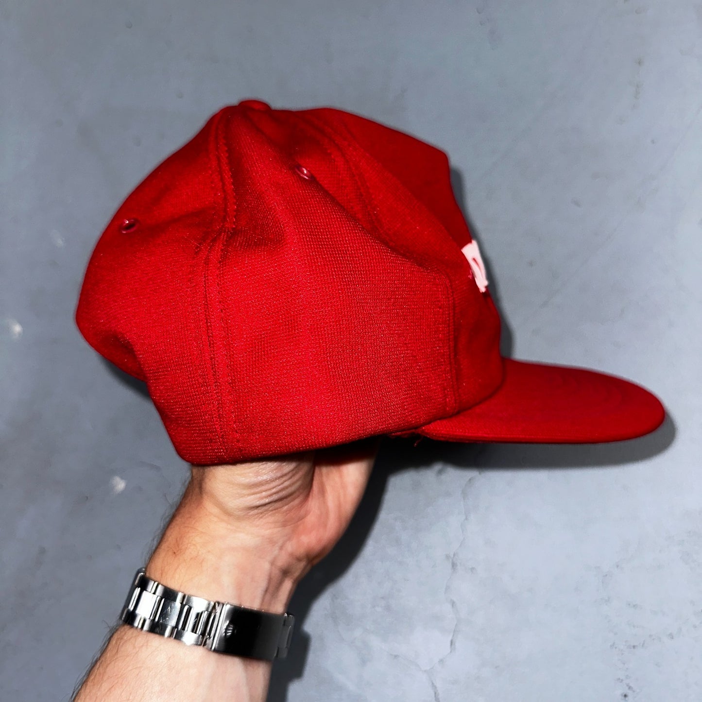 Vintage Simpson Racing Hat Cap Red Snapback Motorsports Auto Garage USA