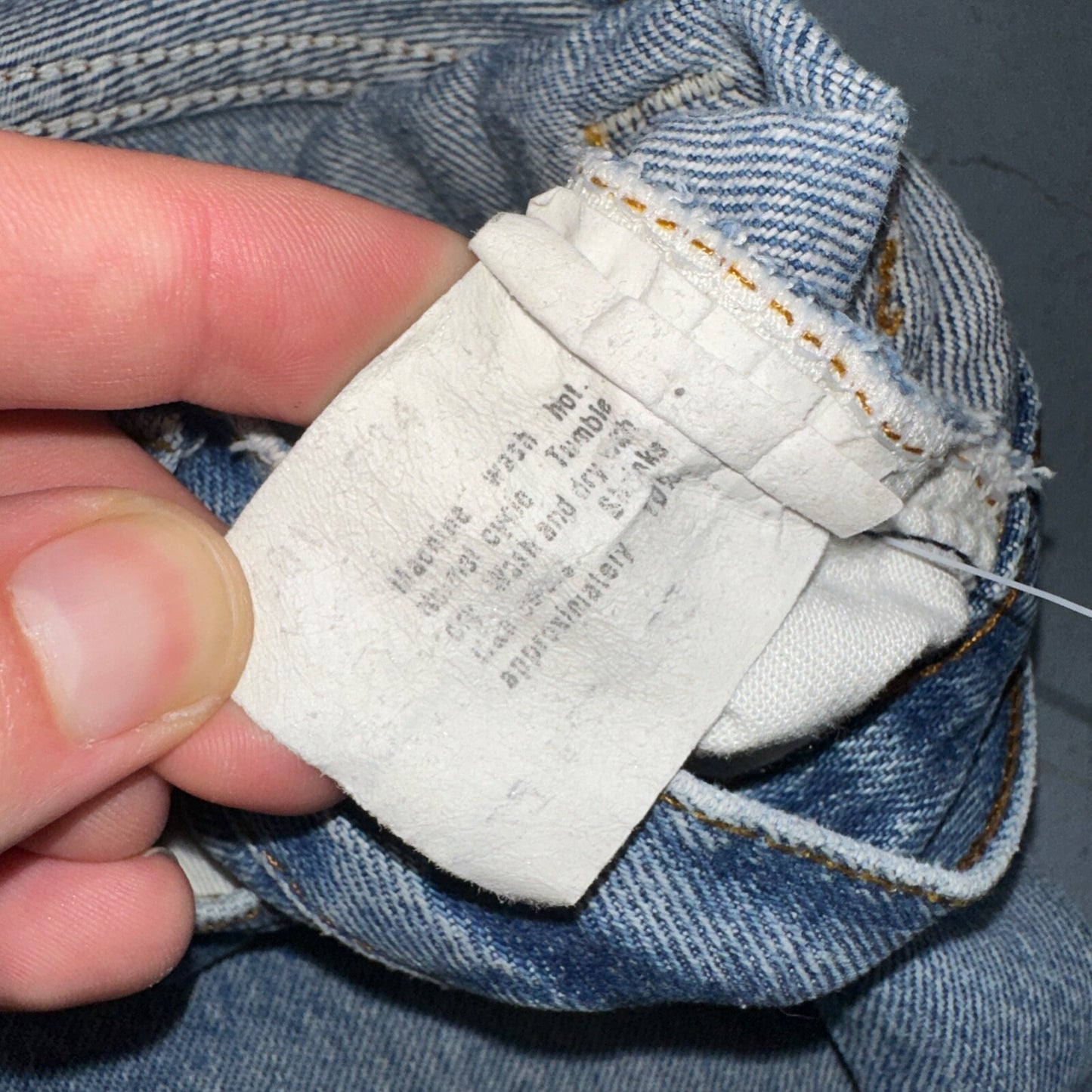 Levis 501 Vintage 80s USA XX Straight Leg Jeans Blue Light Wash 32x33 Act 29x27