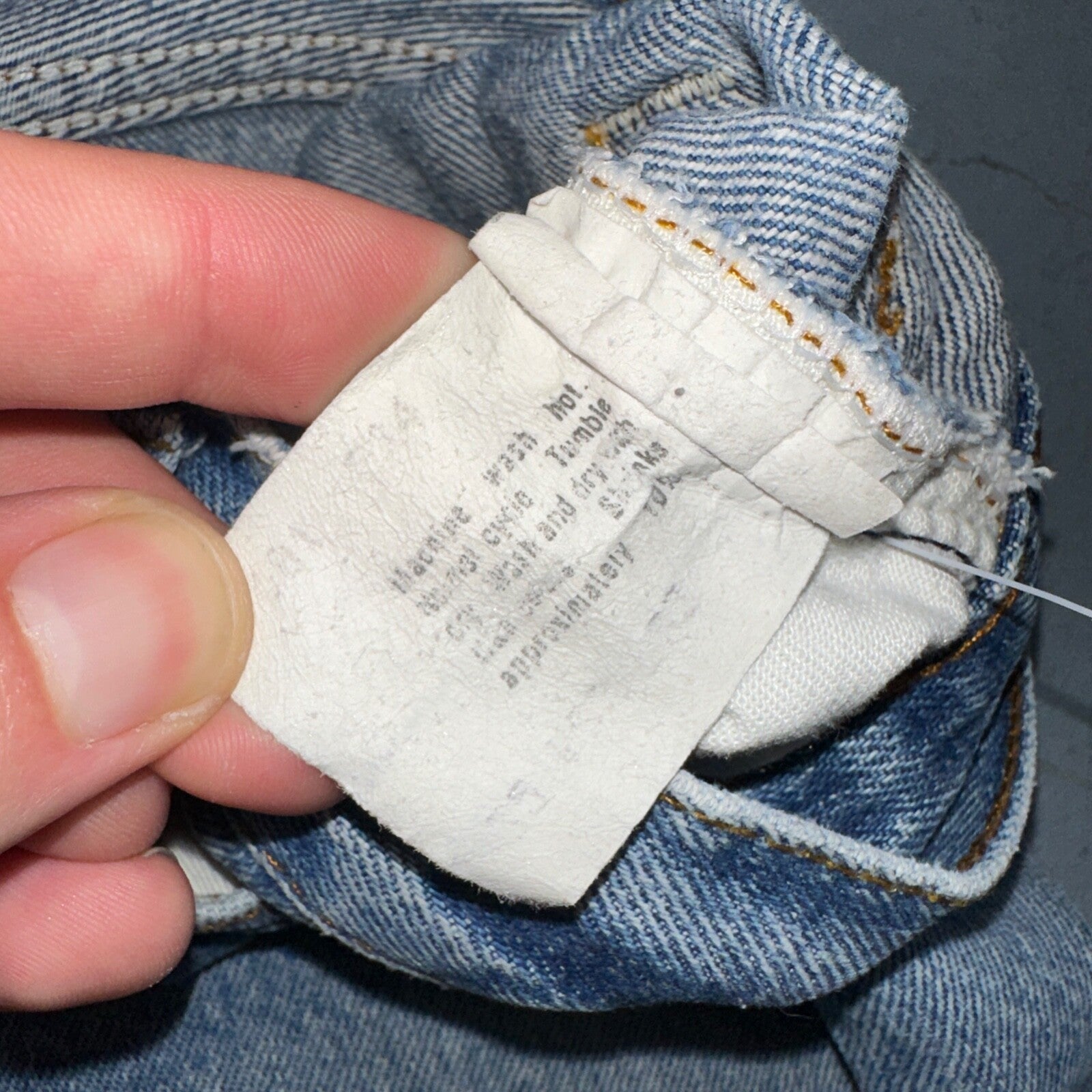 Levis 501 Vintage 80s USA XX Straight Leg Jeans Blue Light Wash 32x33 Act 29x27