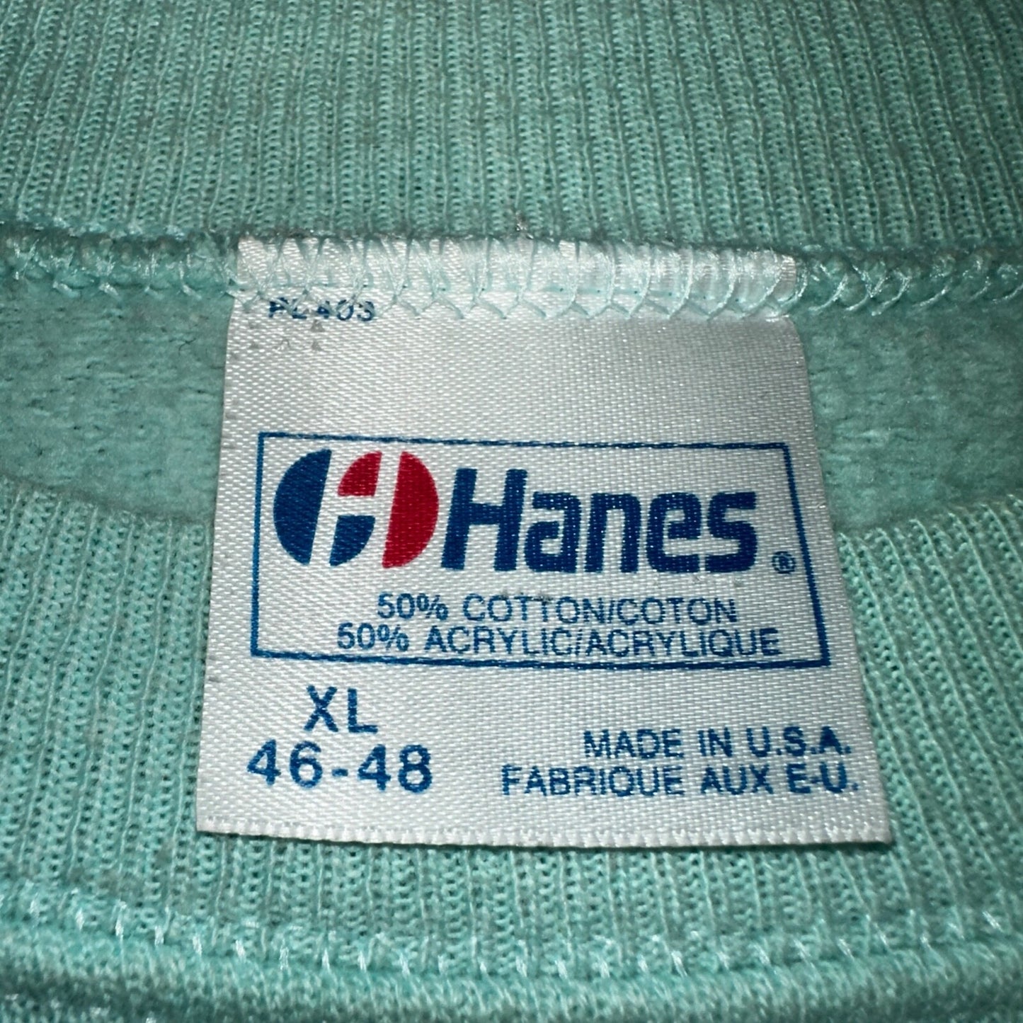 Hanes XL Santa Fe Chili Night Sweatshirt XL 80s VTG Crewneck Howling Wolf
