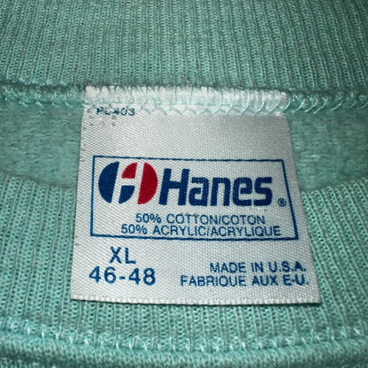 Hanes XL Santa Fe Chili Night Sweatshirt XL 80s VTG Crewneck Howling Wolf