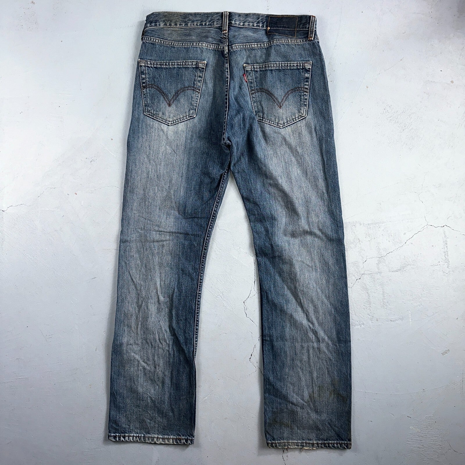 Levis 501 Vintage Y2K XX Straight Leg Jeans Blue Med Wash 33x32 Act 33x30