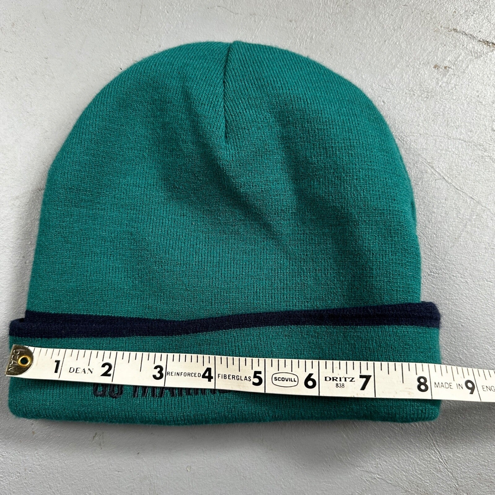 Nike VTG MLB Seattle Mariners LOGO Knit Skull Cap Beanie Hat 90s Double Sided