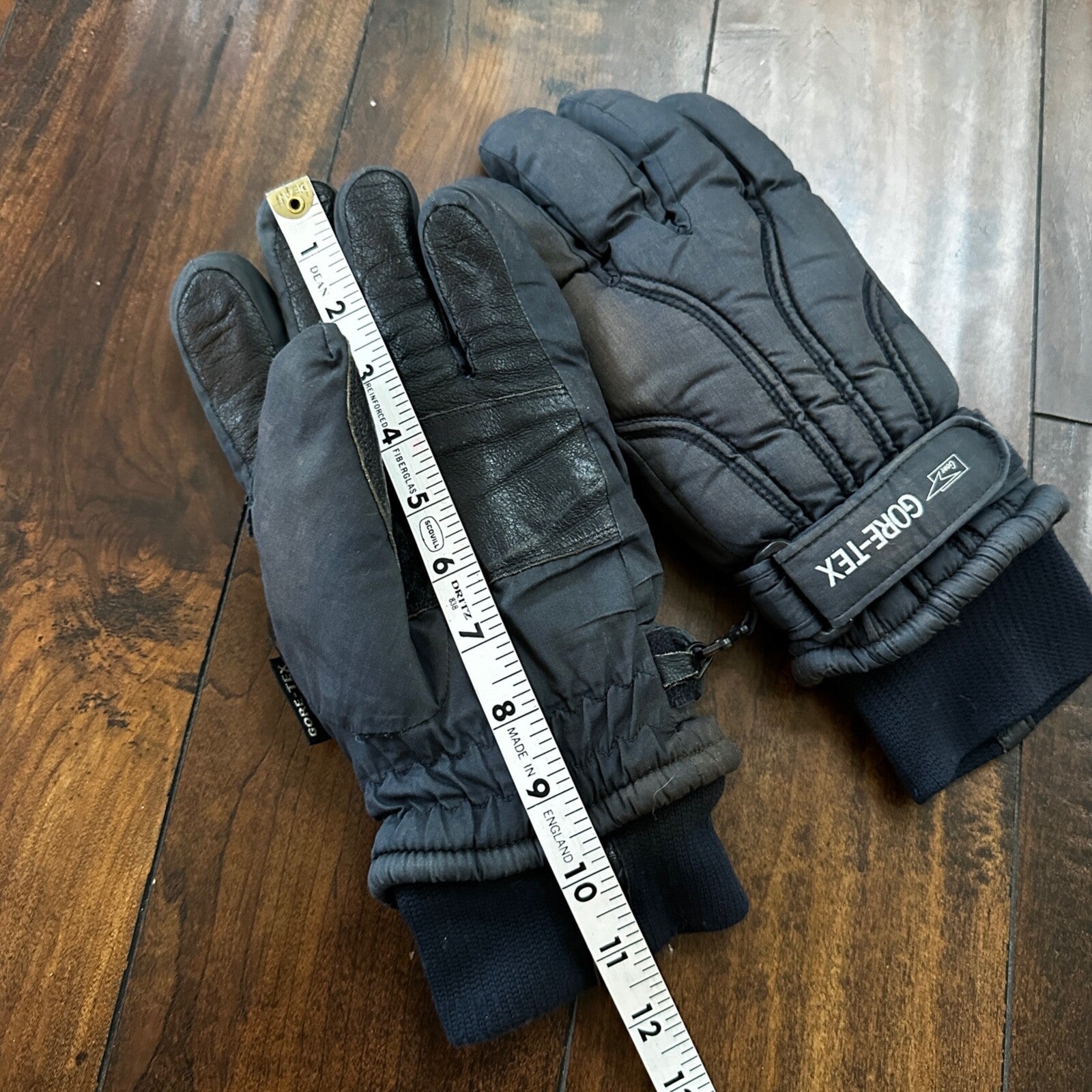 Olympia Gloves Adult XL Navy Blue Black Korea Palm Gore Tex Insulated VTG