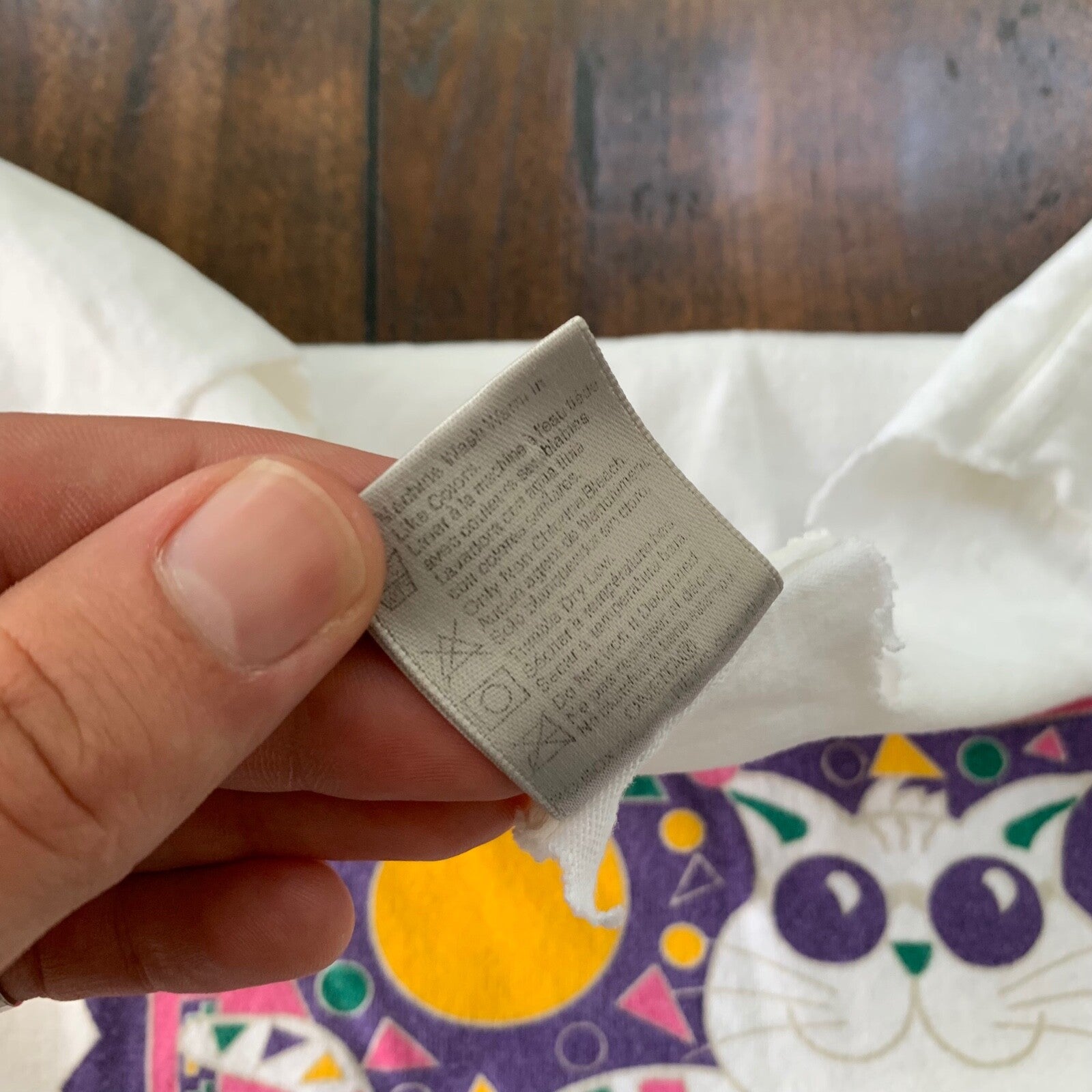 Oneita Cat Hipster Glasses Funky Vintage T Shirt 90s Tank Distressed Cut Chop