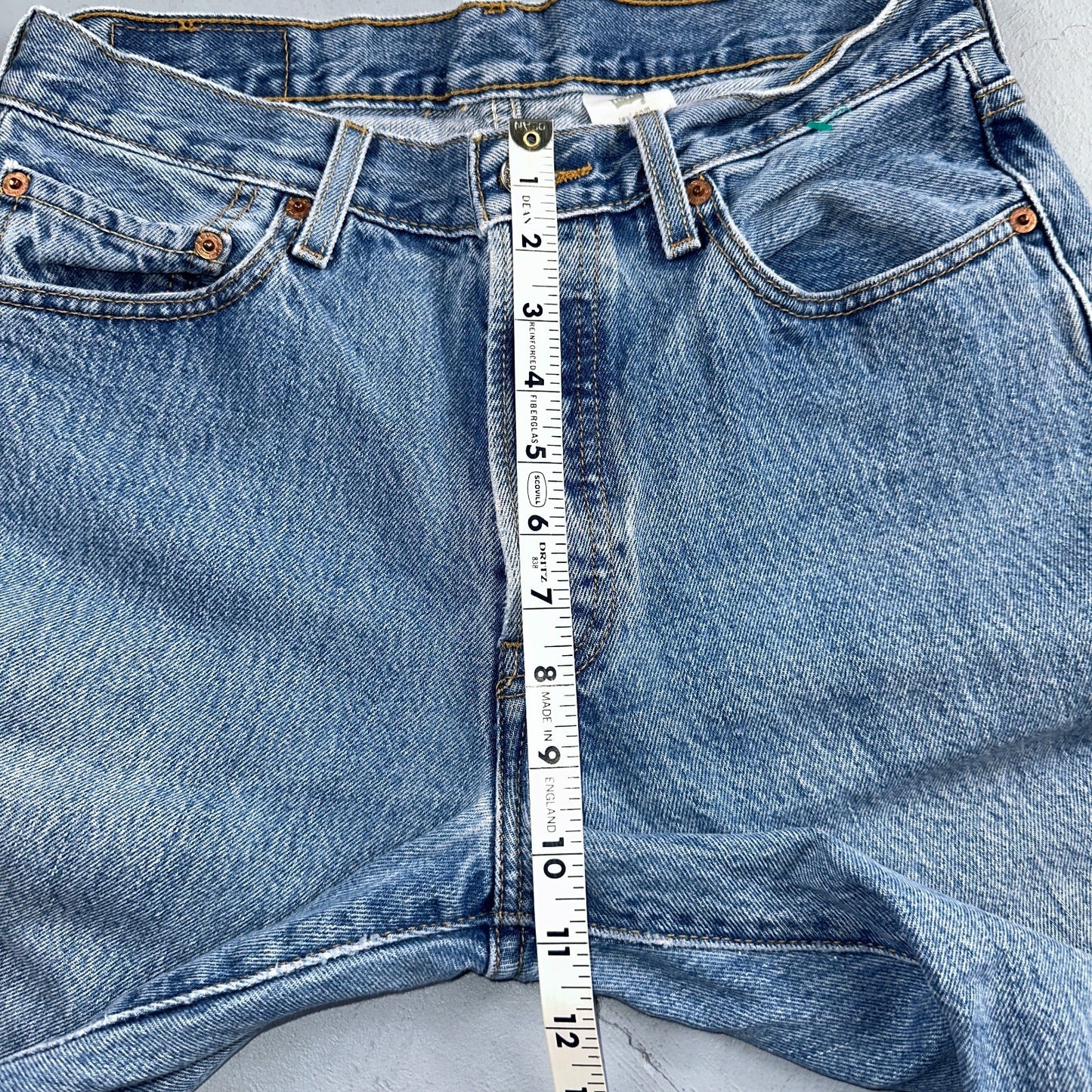 Levis 501 Vintage Y2K 90s XX Straight Leg Jeans Blue Light Wash 30x32 Act 29x31