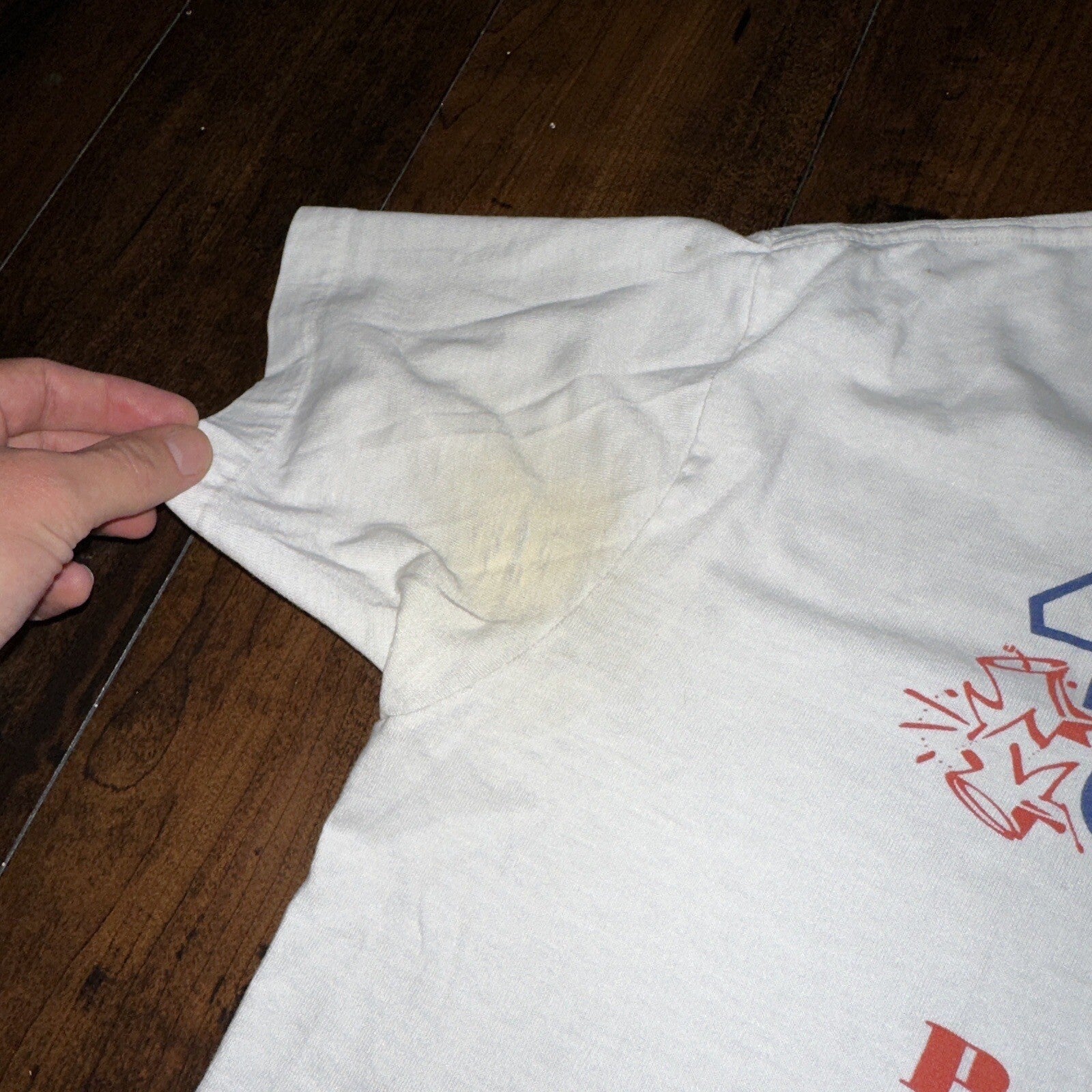 Nike Vintage RARE T Shirt Mens L Blue Tag 80s USA Flag City Series America