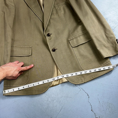 Polo Ralph Lauren Blazer 40 Sport Coat Khaki Sportswear University Jacket Suit