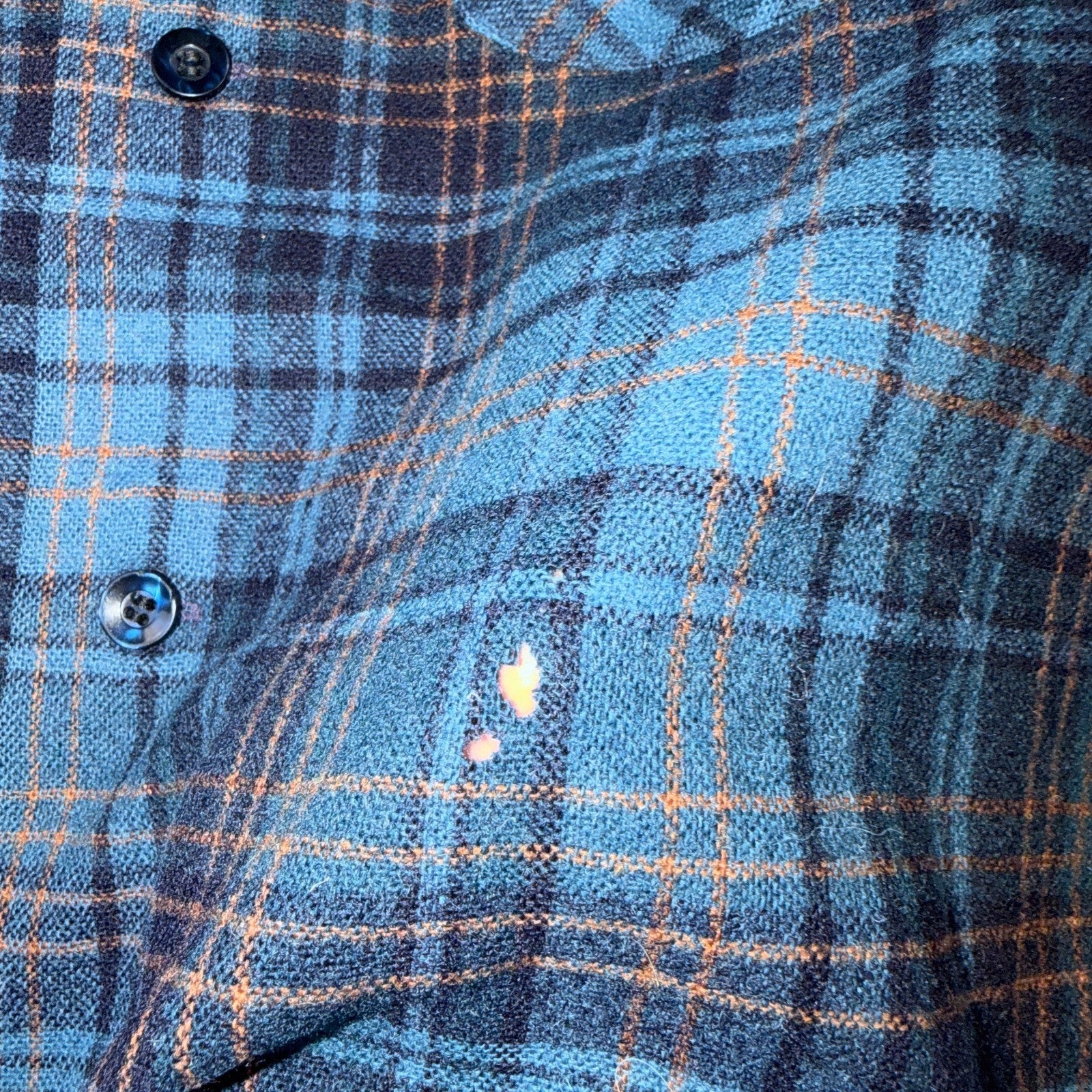 Pendleton Board Shirt Mens S 1960s Plaid Wool Long Sleeve VTG USA Loop Collar