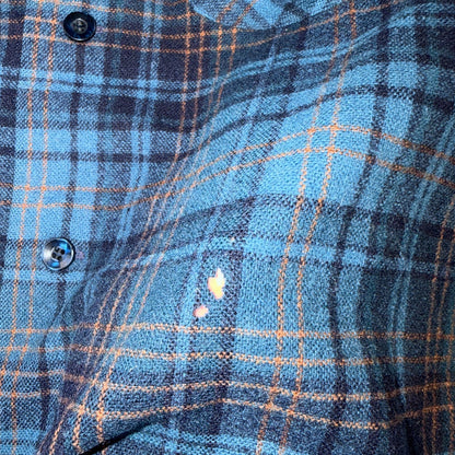 Pendleton Board Shirt Mens S 1960s Plaid Wool Long Sleeve VTG USA Loop Collar