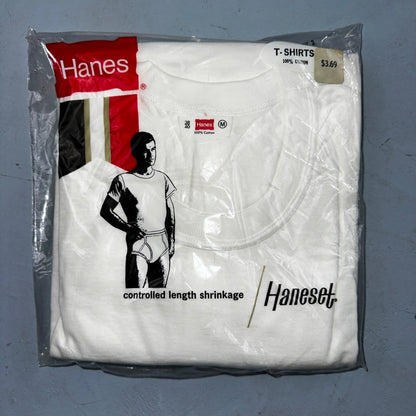 1960s Hanes Vintage White Blank T Shirt Mens Rockabilly Lot Of 3 Pack 60s 50s