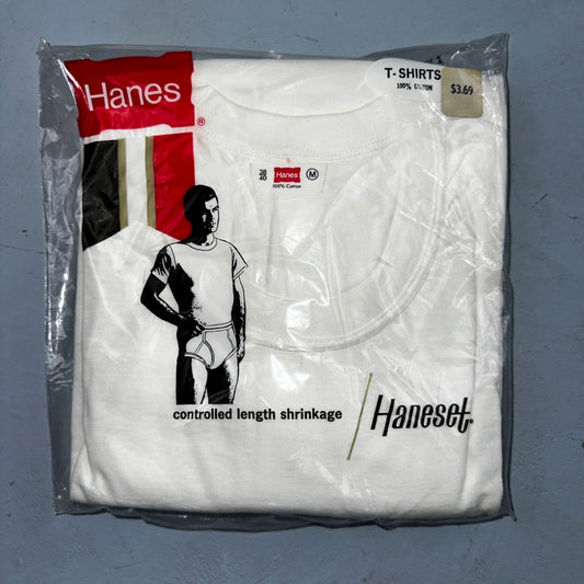 1960s Hanes Vintage White Blank T Shirt Mens Rockabilly Lot Of 3 Pack 60s 50s
