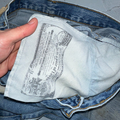 Levis 501 Vintage Y2K XX Straight Leg Jeans Blue Med Wash 34x30 Act 32x28