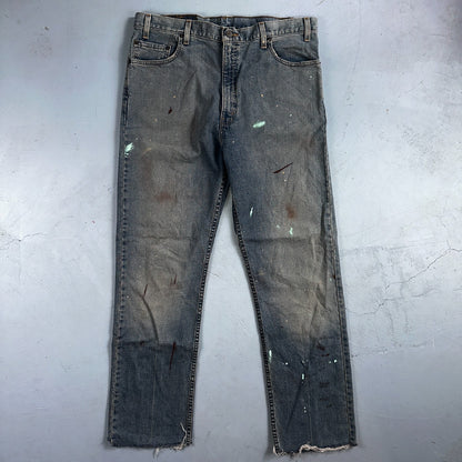 Levis 505 Vintage 90s USA XX Jeans Blue 501 Thrashed Med Wash 36x36 Act 36x30