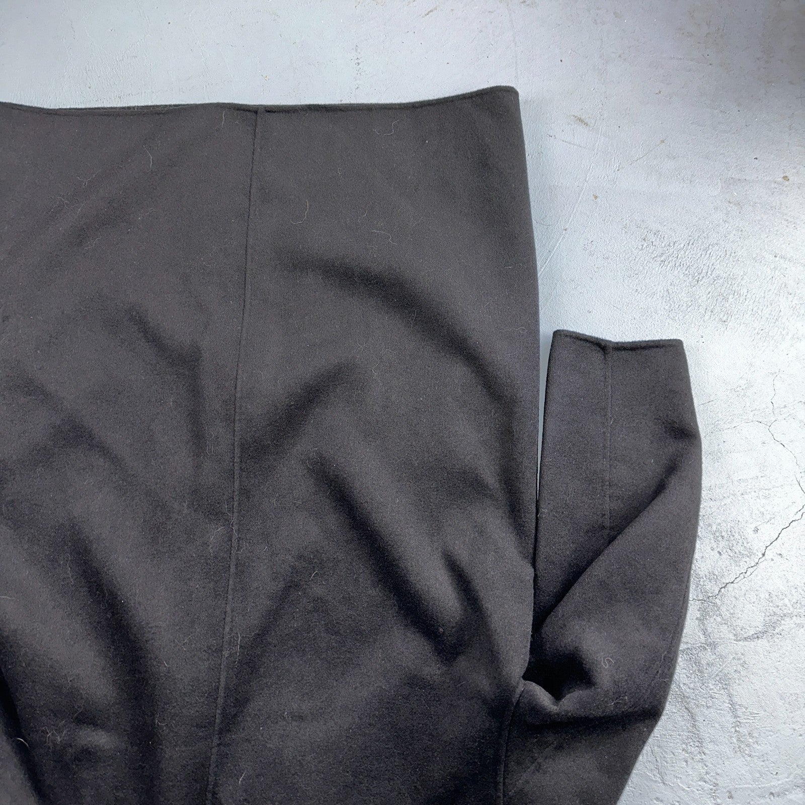 Gap Jacket Womens Large Black Wool Button Over Pea Coat Pocket Dressy Career