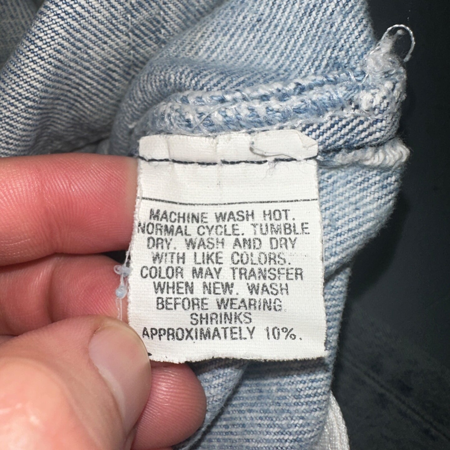 Levis 501 Vintage 80s USA XX Straight Leg Jeans Blue Light Wash Torn Act 32x33