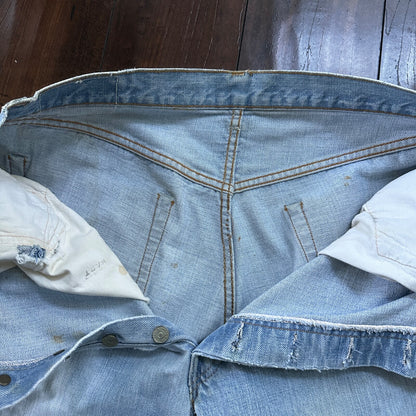 Vintage LEVIS 501XX Jeans Big E 1960s Denim Redline Selvedge 33x31 USA 60s 66