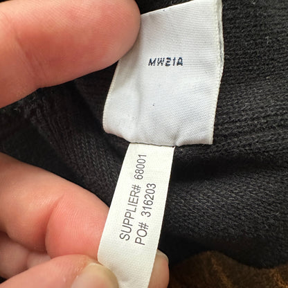 VTG Polo Ralph Lauren Pullover Men’s XL Black Big Pony Ski Patch Quarter Zip