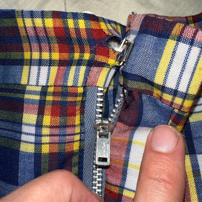 Sears Vintage 70s The Men’s Store Perma-Prest Striped Shorts Plaid Talon Zipper