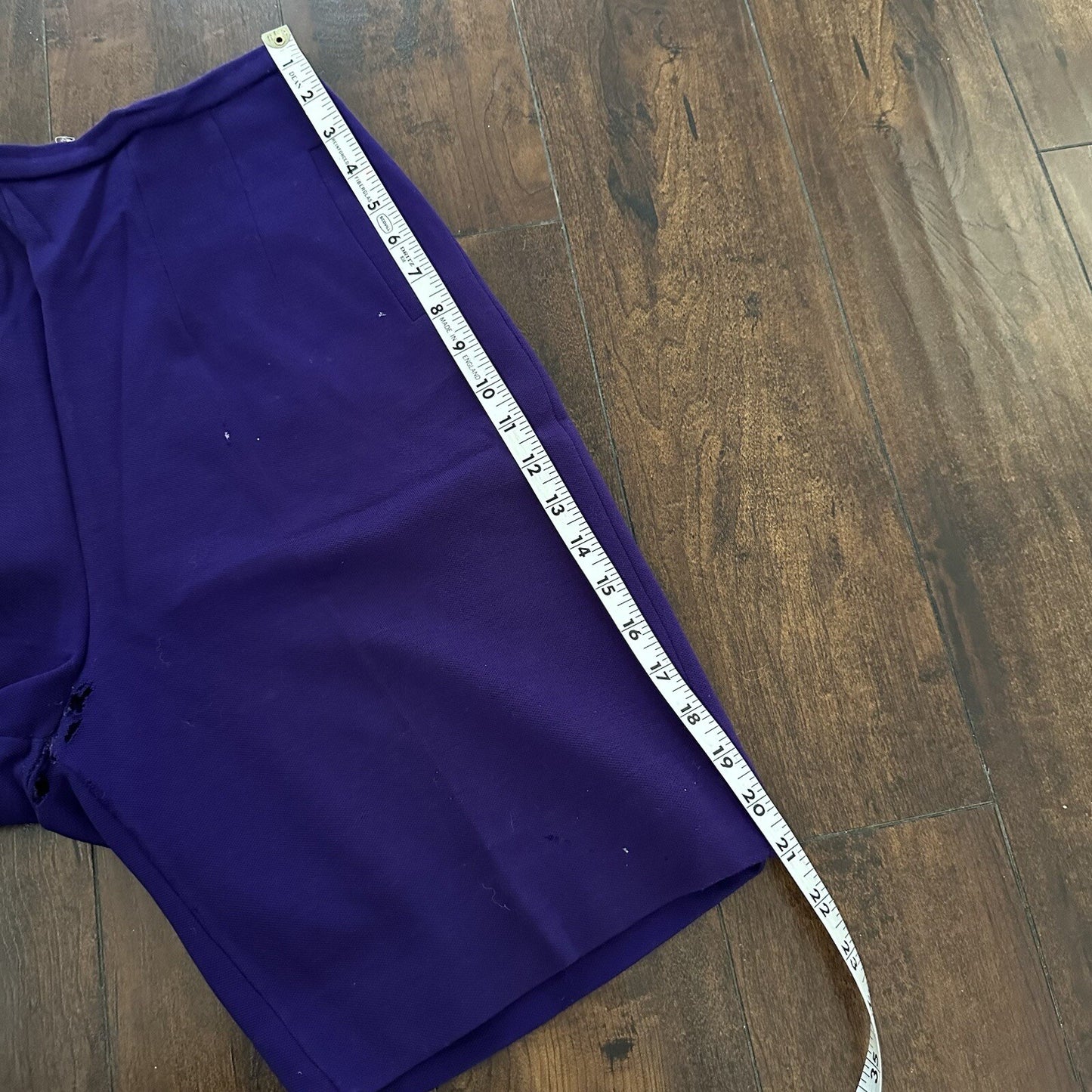 Vintage USA Rockabilly Womens Shorts Disco Skirt 70s 80s Purple Funky Basic