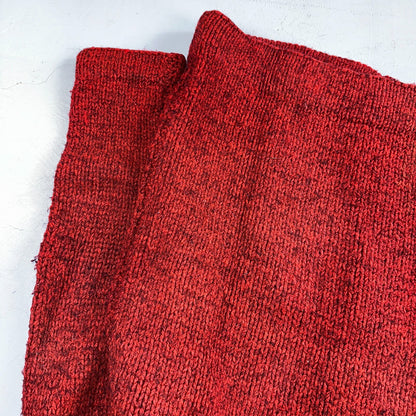 VTG Sweater Mens L Red Cable Knit Ribbed Full Zip 1950s Rockabilly Talon Rare