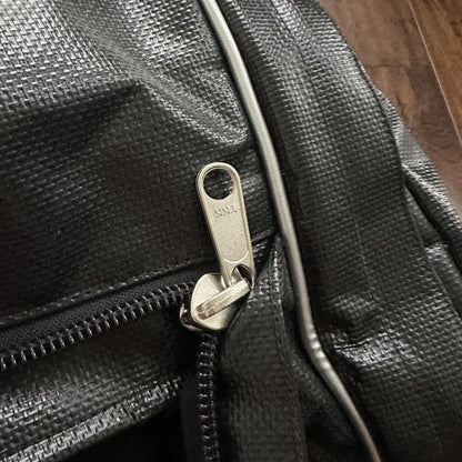 VTG North Face SKI Gear Duffle Gym Bag USA Made Leather Handle Rubber Coated 80s