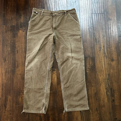 Carhartt Cat 2 FR Flame Resistant Mens 40x34 Utility Work Pants Jeans 38x31 Vtg