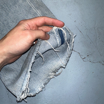 Levis 501 Vintage 90s XX Straight Leg Mexico Jeans 33x34 Light Wash Act 31x27