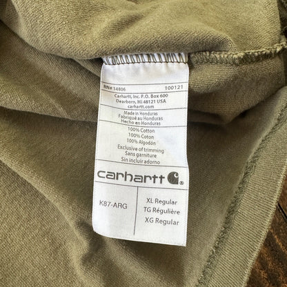Carhartt Pocket VTG Style T Shirt Workwear Classic Basic Travis Scott Olive