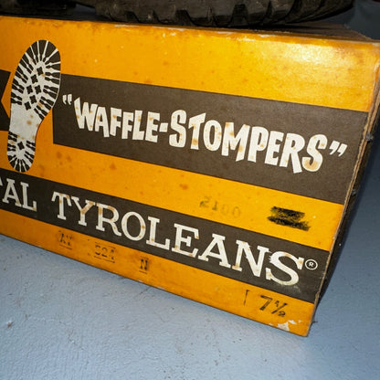 Dunham Waffle Stompers Brown Suede Leather Hiking Boots VTG Italy Size 7.5