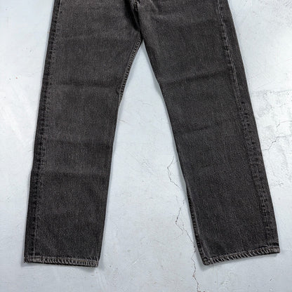 Levis 501 Vintage 90s USA XX Straight Leg Jeans Black Light Wash 33x30 Act 30x29