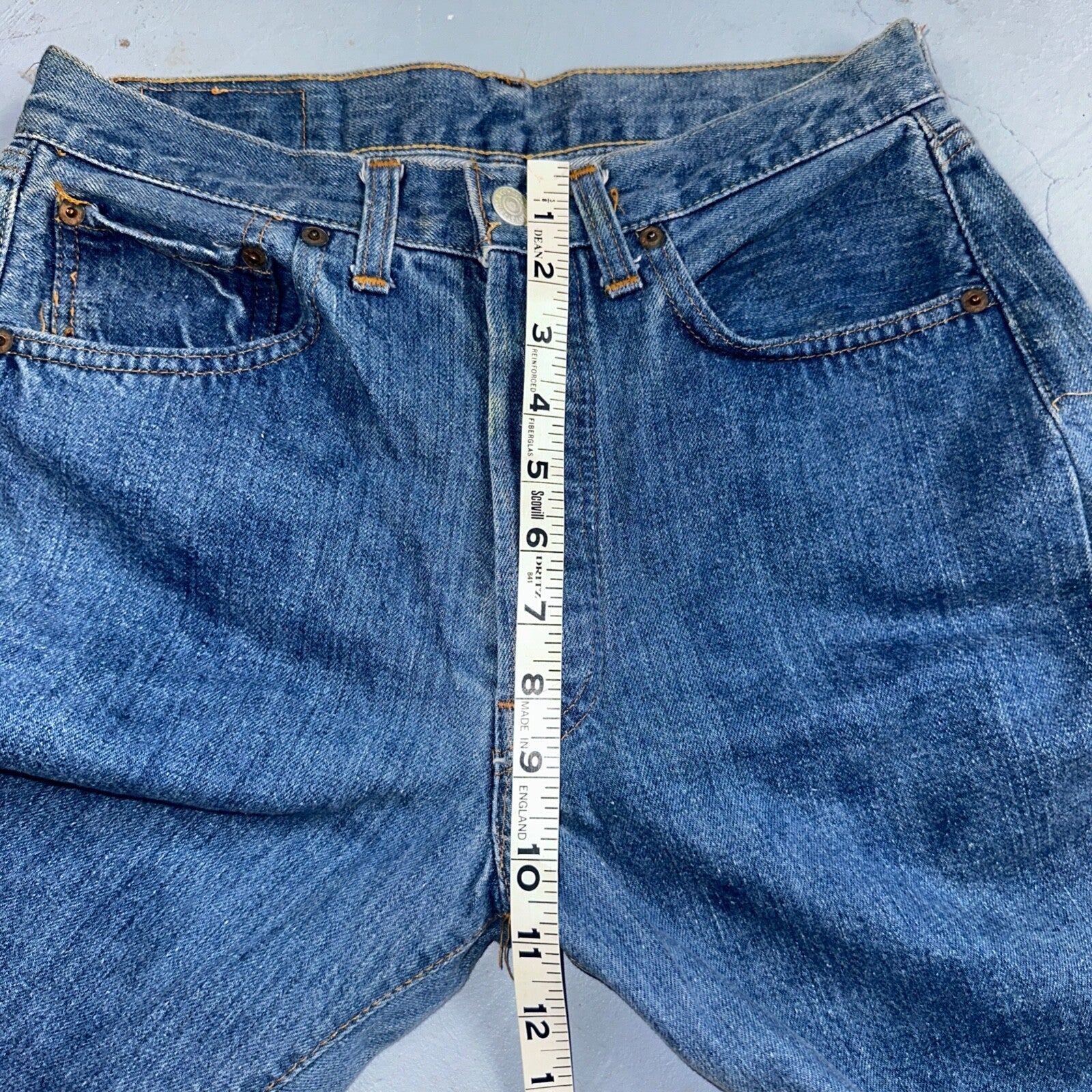 Levis 501 Vintage 70s SS Redline Selvedge USA XX Jeans Med Wash 30x31 Act 28x27