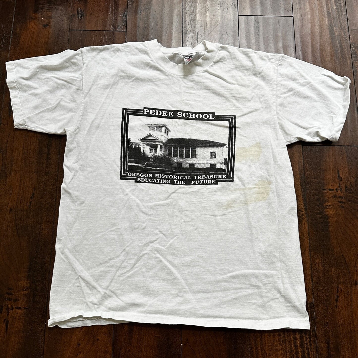 Oneita PDX Portland Oregon Vintage T Shirt Single Stitch Pedee School USA